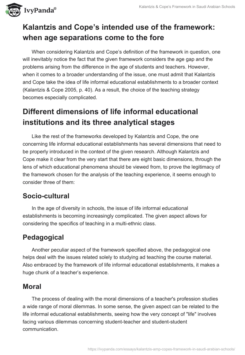 Kalantzis & Cope’s Framework in Saudi Arabian Schools. Page 3