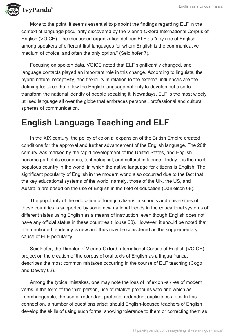 English as a Lingua Franca. Page 3