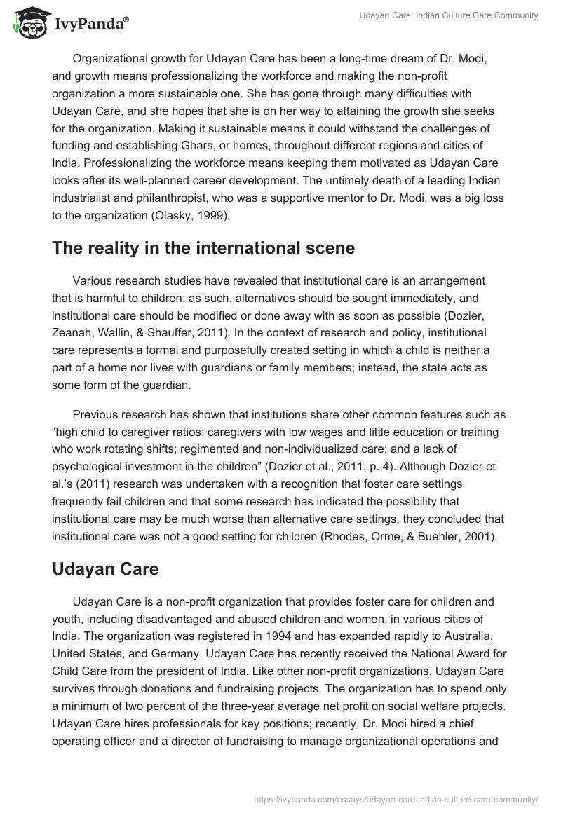 Udayan Care: Indian Culture Care Community. Page 3
