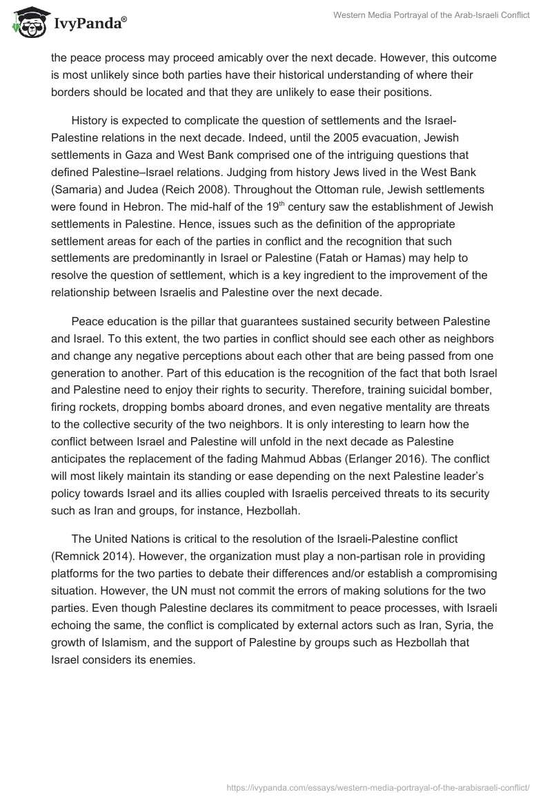 Western Media Portrayal of the Arab‐Israeli Conflict. Page 3