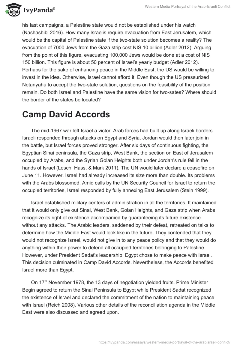 Western Media Portrayal of the Arab‐Israeli Conflict. Page 5