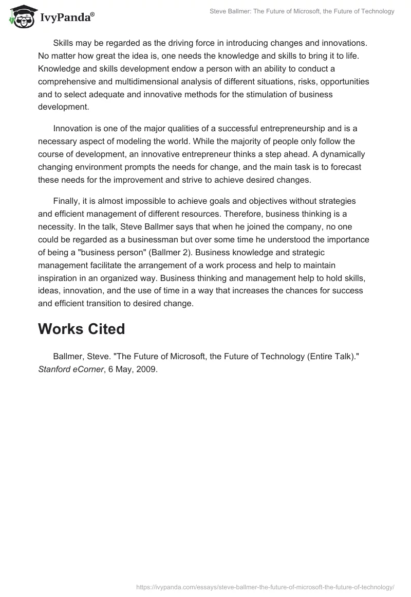 Steve Ballmer: "The Future of Microsoft, the Future of Technology". Page 2
