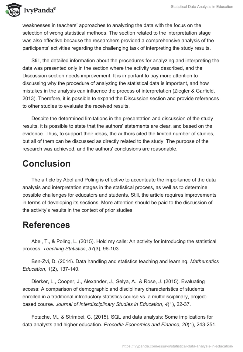 Statistical Data Analysis in Education. Page 3