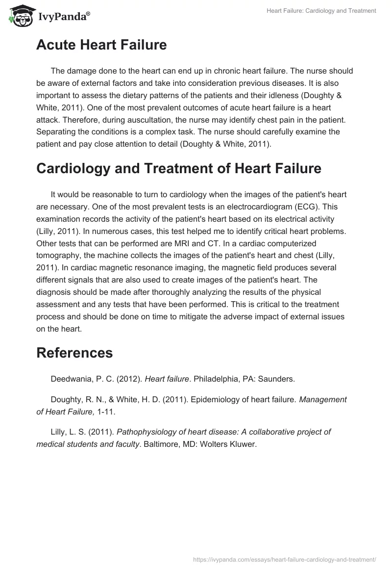 Heart Failure: Cardiology and Treatment. Page 2