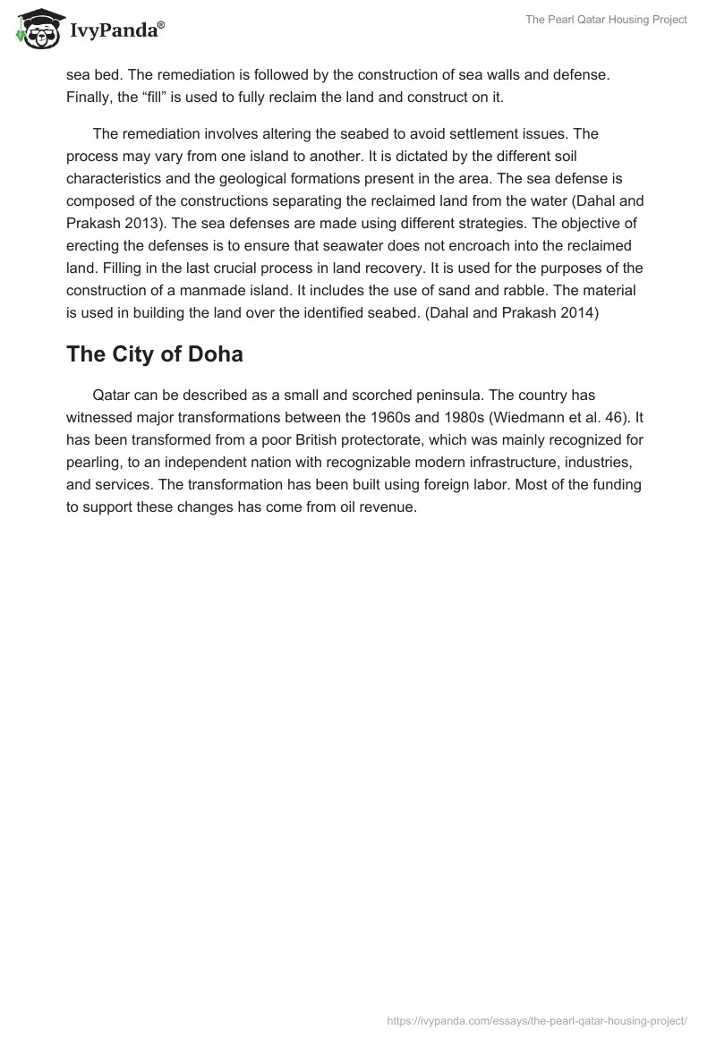 The Pearl Qatar Housing Project. Page 3