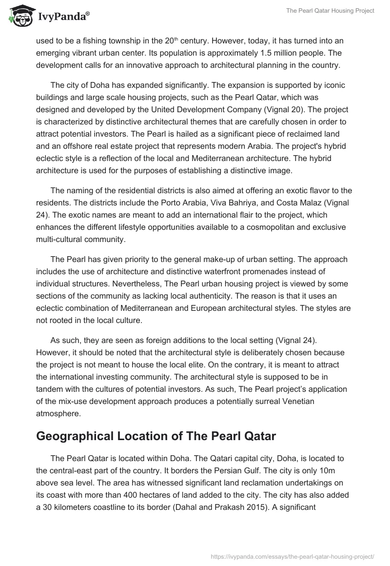 The Pearl Qatar Housing Project. Page 5