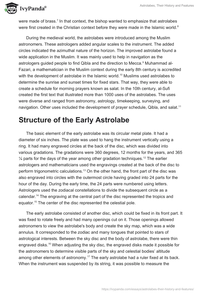 Astrolabes, Their History and Features. Page 2