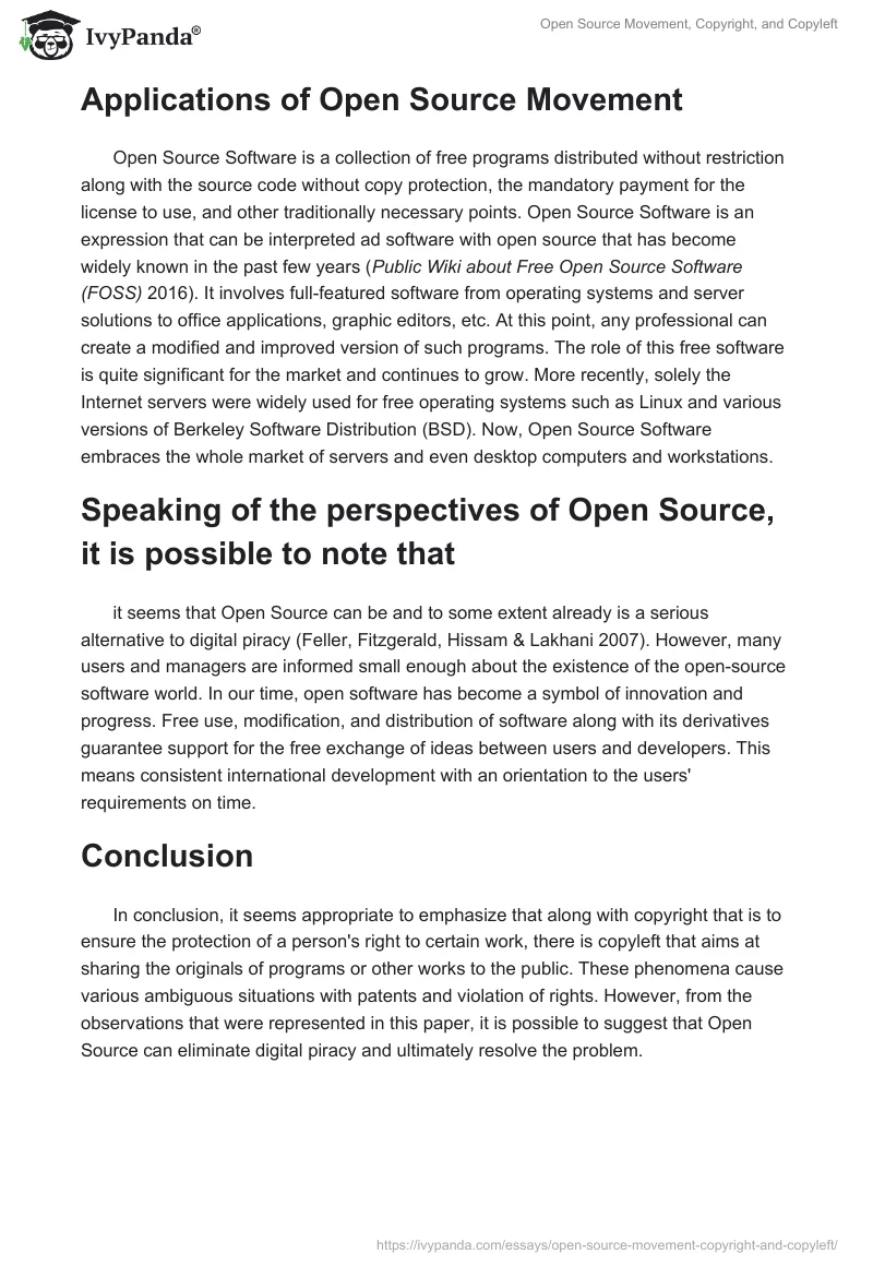Open Source Movement, Copyright, and Copyleft. Page 5