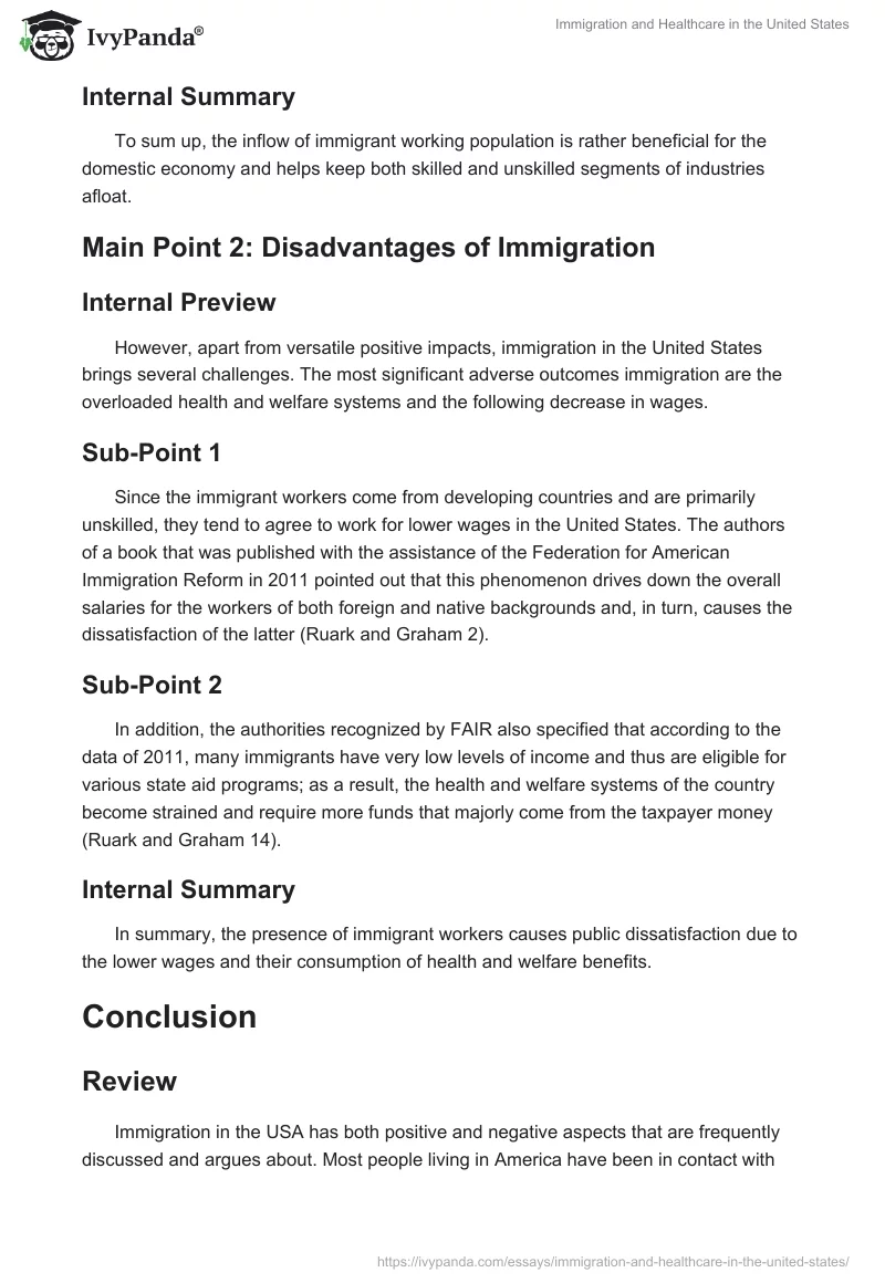 Immigration and Healthcare in the United States. Page 3