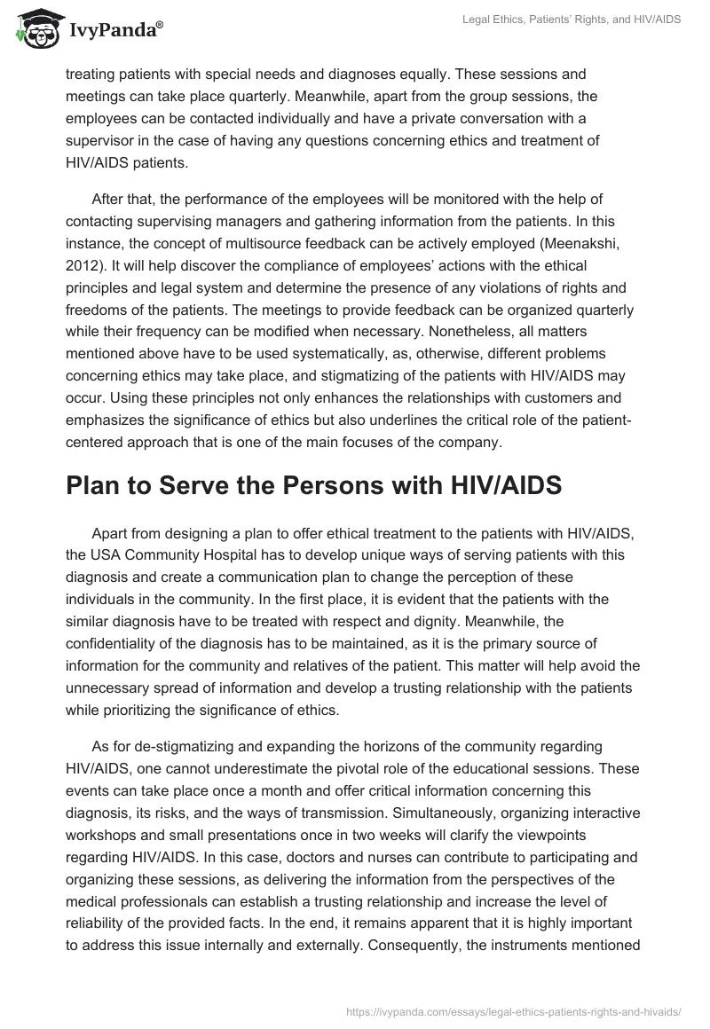 Legal Ethics, Patients’ Rights, and HIV/AIDS. Page 4