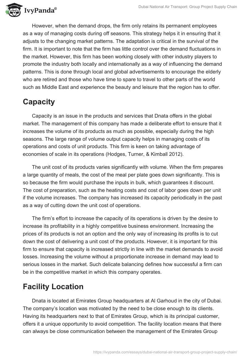 Dubai National Air Transport: Group Project Supply Chain. Page 5