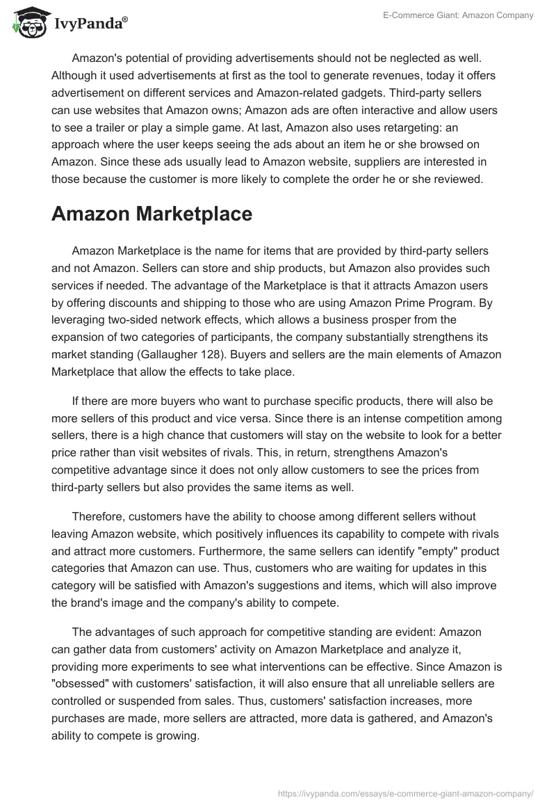 E-Commerce Giant: Amazon Company. Page 5