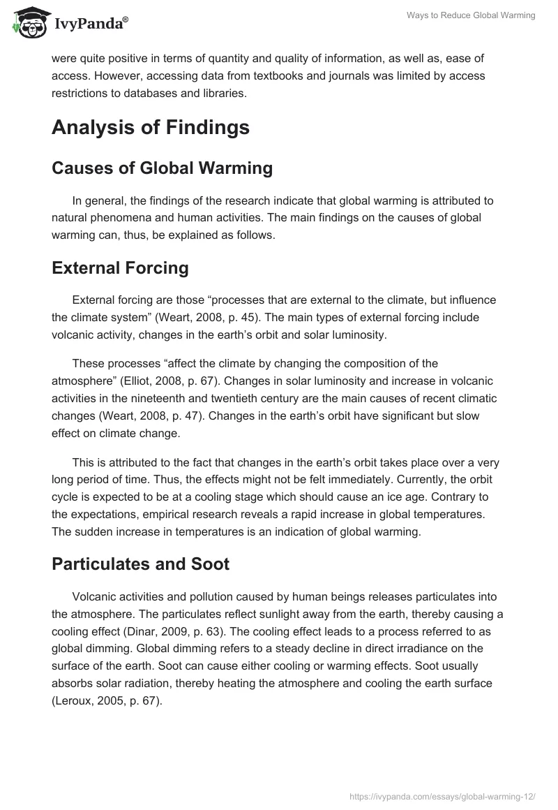 Ways to Reduce Global Warming. Page 2