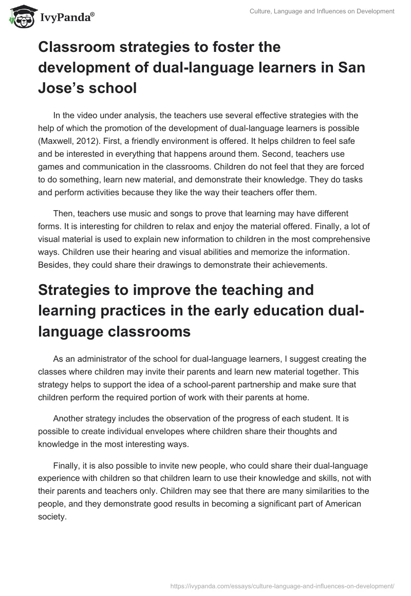 Culture, Language and Influences on Development. Page 5