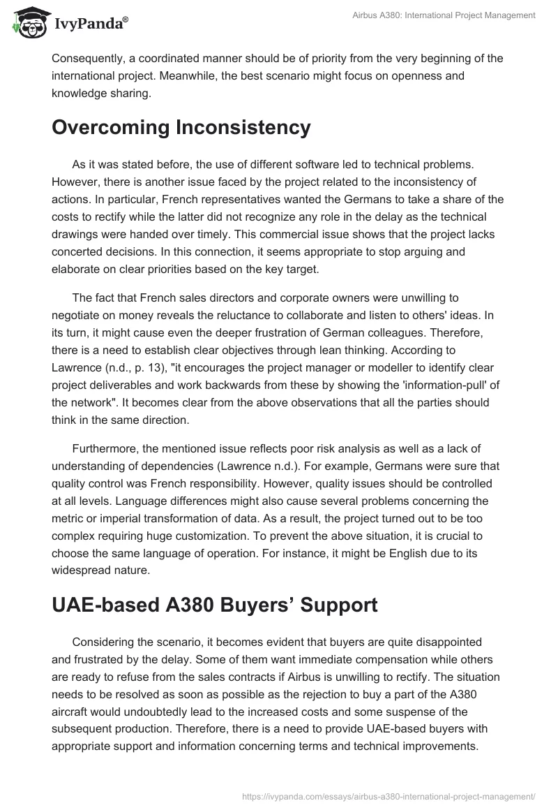 Airbus A380: International Project Management. Page 2