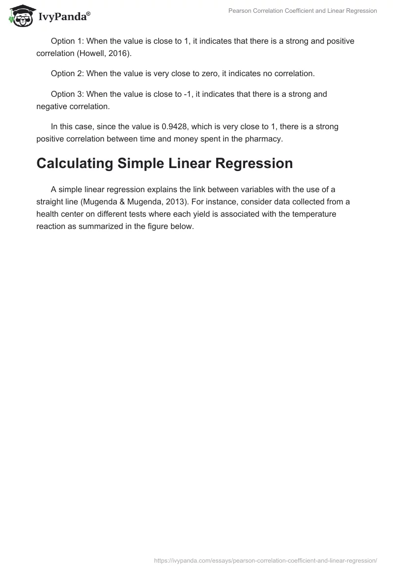 Pearson Correlation Coefficient and Linear Regression. Page 4