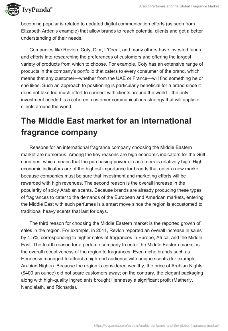 Arabic Perfumes and the Global Fragrance Market. Page 2