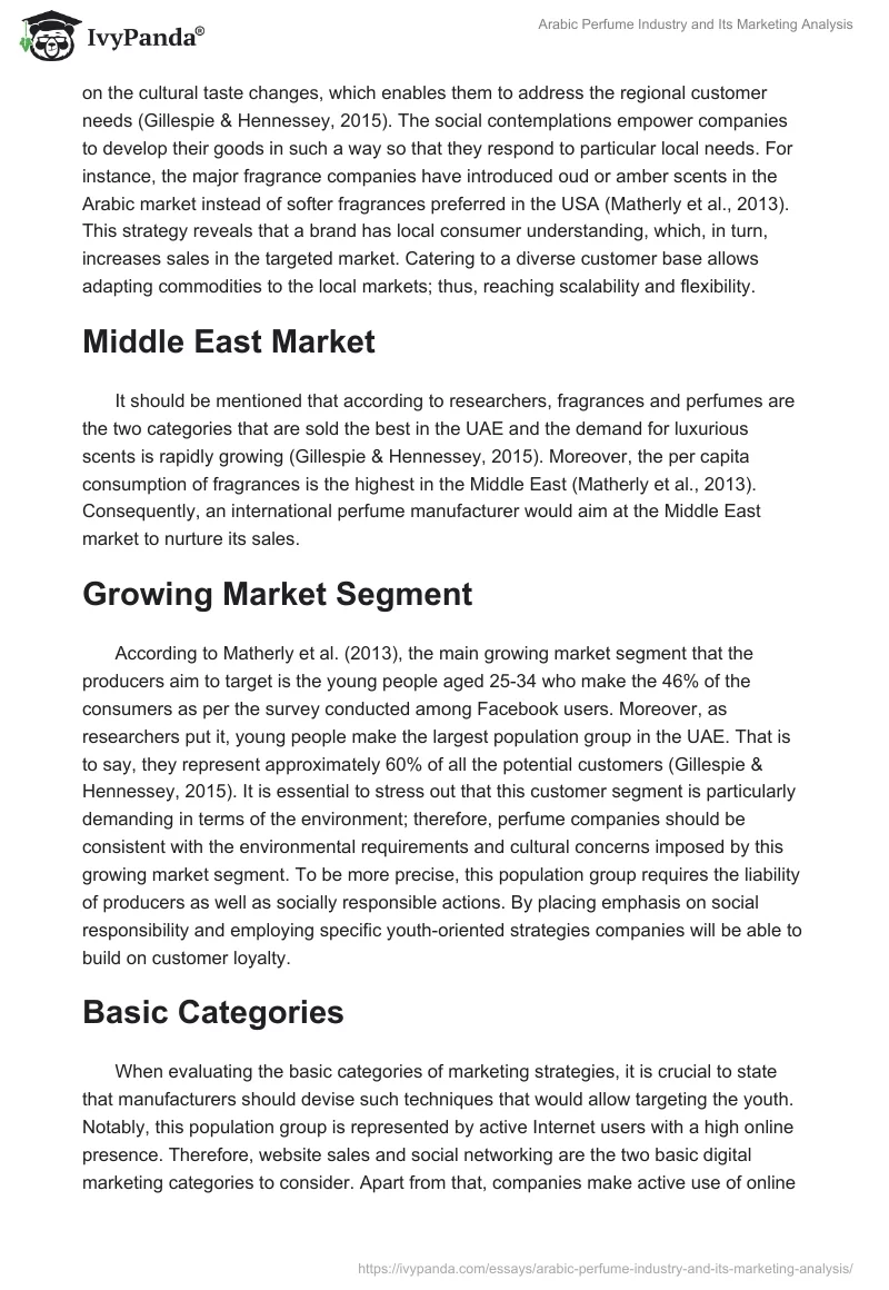 Arabic Perfume Industry and Its Marketing Analysis. Page 2