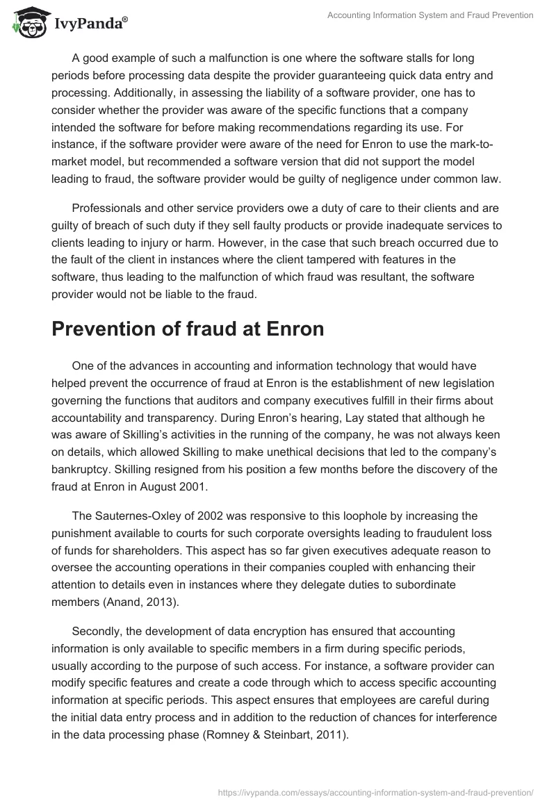 Accounting Information System and Fraud Prevention. Page 5