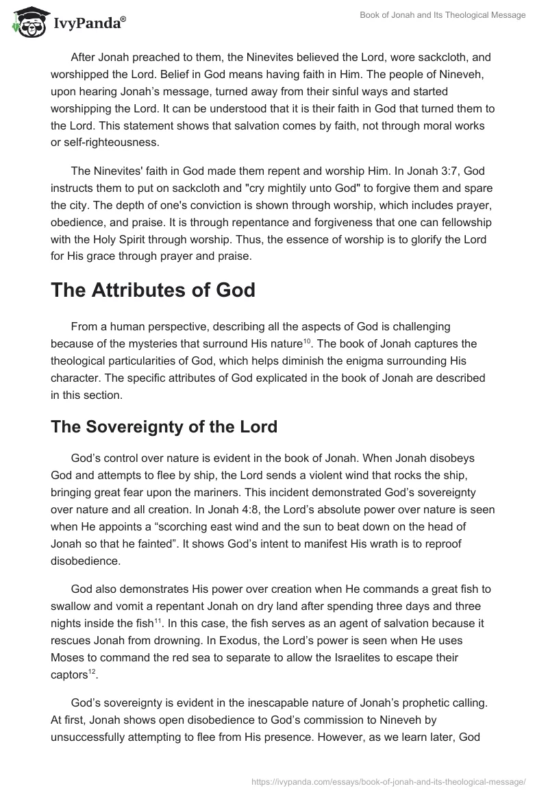 Book of Jonah and Its Theological Message. Page 3