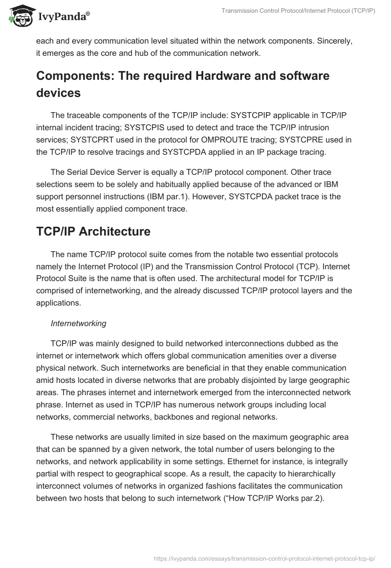 Transmission Control Protocol/Internet Protocol (TCP/IP). Page 5