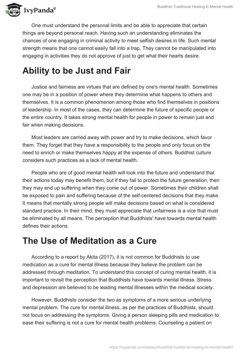 Buddhist Traditional Healing in Mental Health. Page 4
