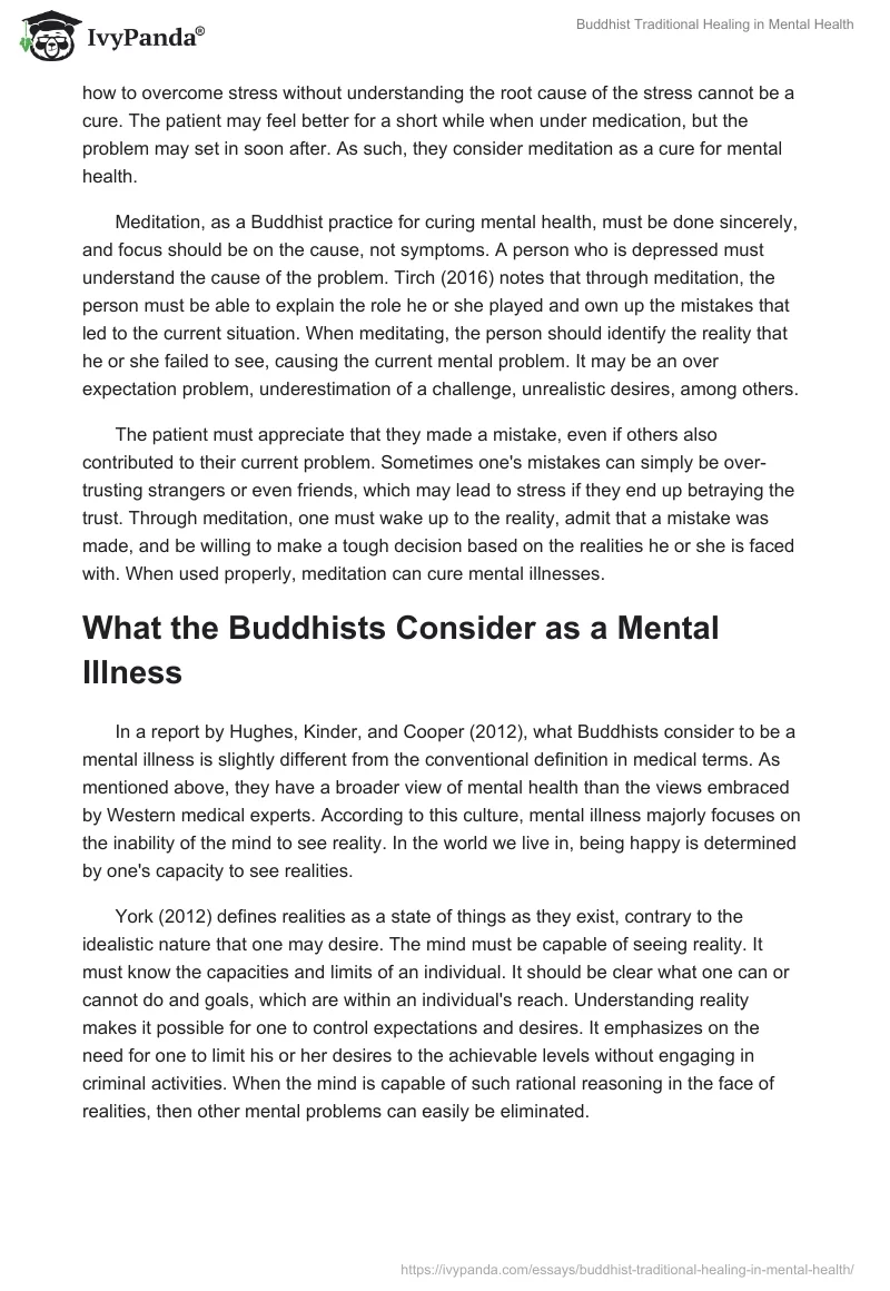 Buddhist Traditional Healing in Mental Health. Page 5