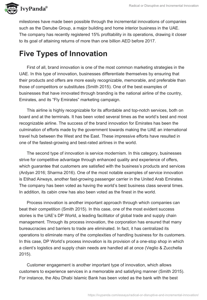 Radical or Disruptive and Incremental Innovation. Page 2
