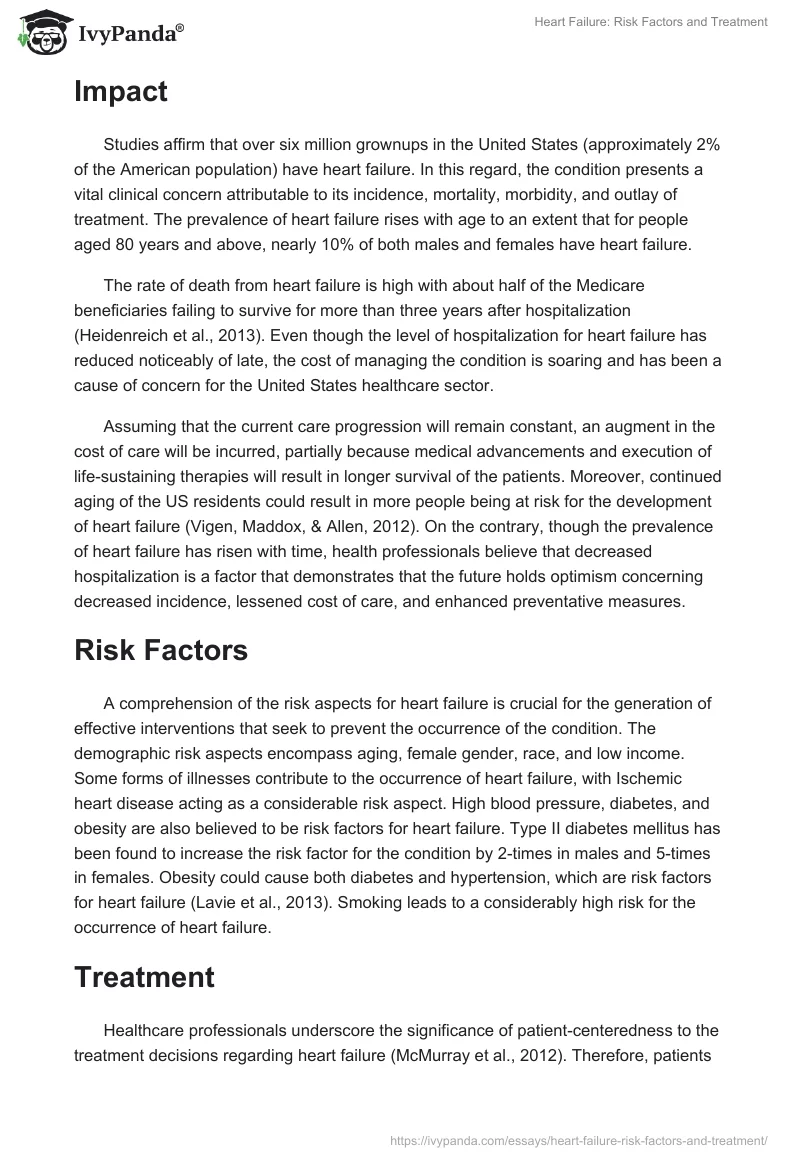 Heart Failure: Risk Factors and Treatment. Page 2