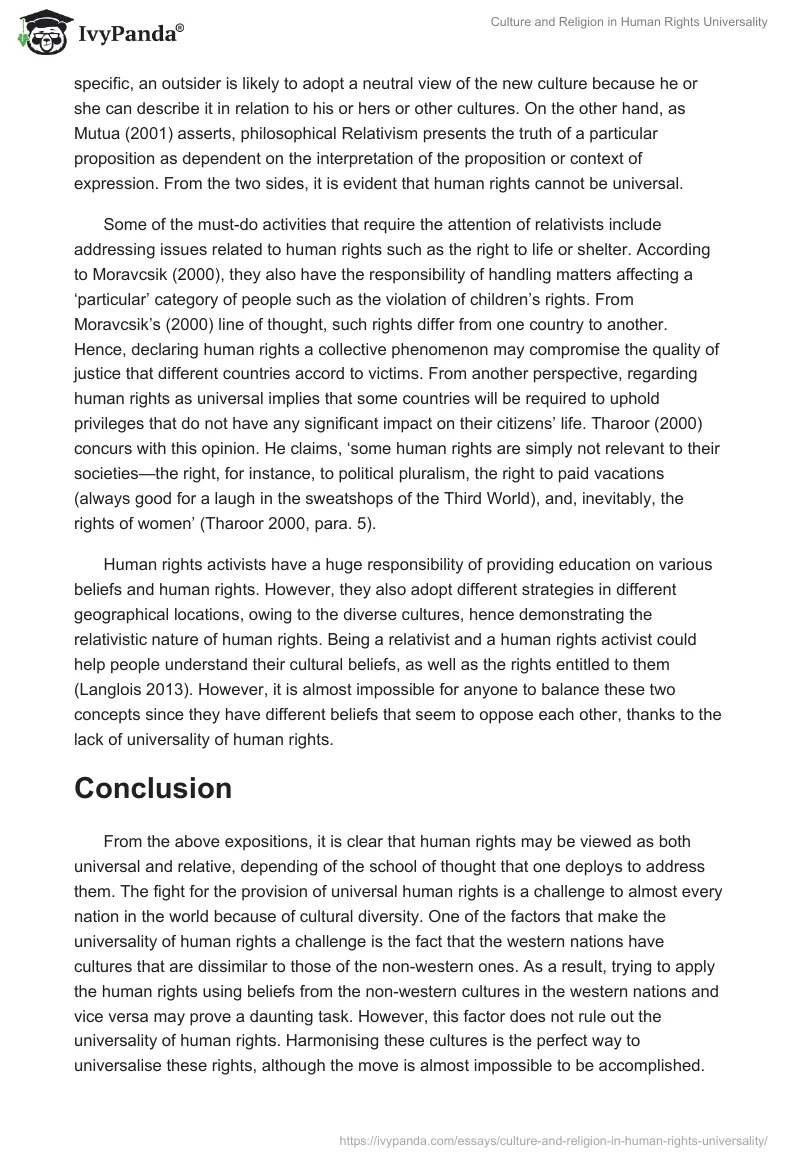 Culture and Religion in Human Rights Universality. Page 4