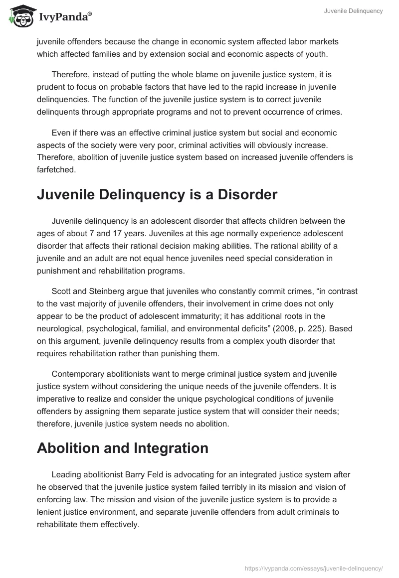 Juvenile Delinquency. Page 3