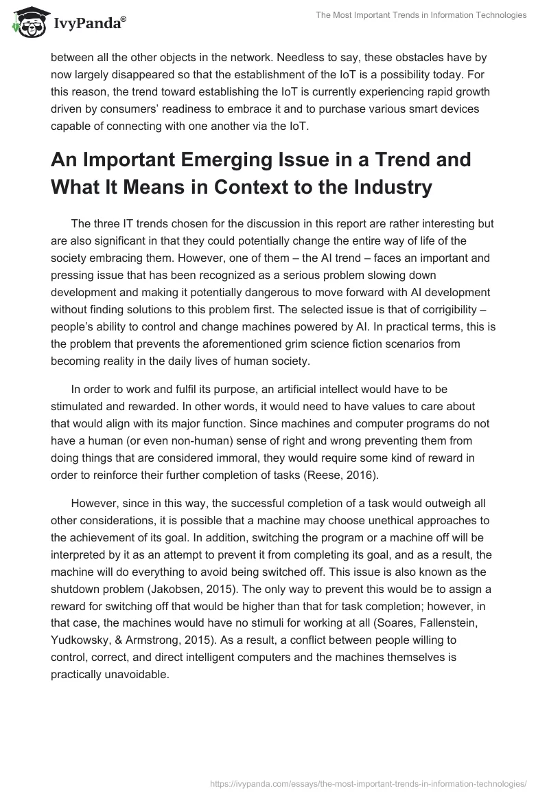 The Most Important Trends in Information Technologies. Page 4