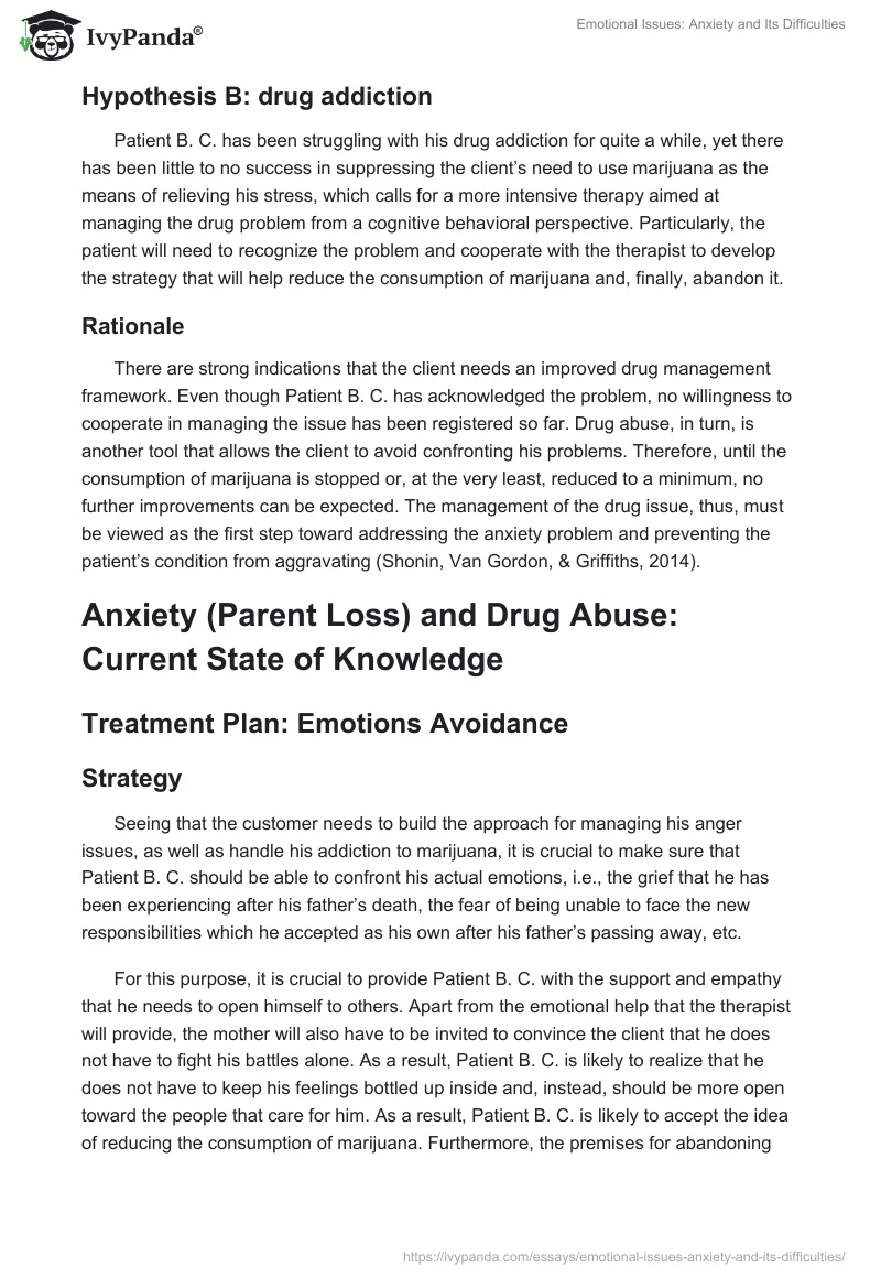 Emotional Issues: Anxiety and Its Difficulties. Page 3