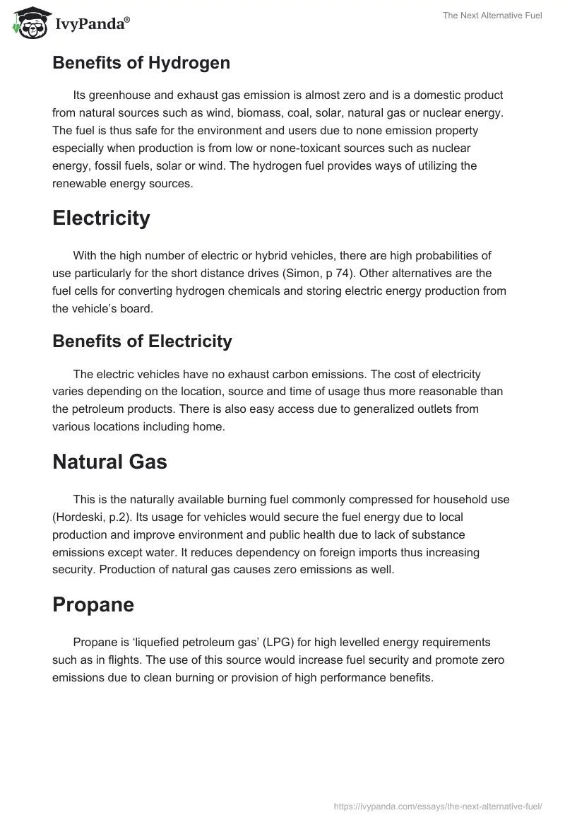 The Next Alternative Fuel. Page 2