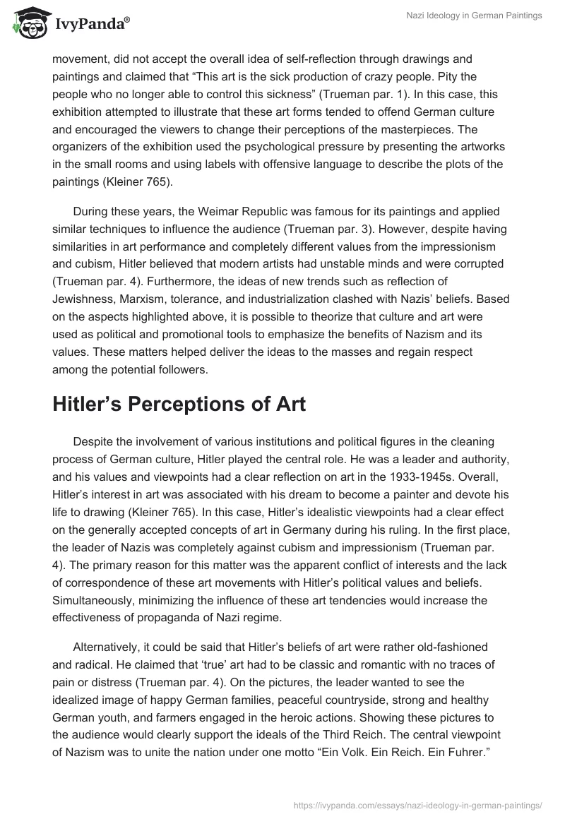Nazi Ideology in German Paintings. Page 2