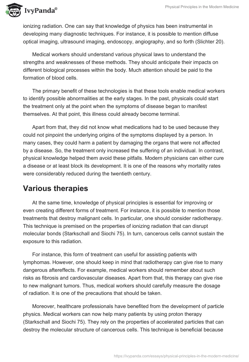 Physical Principles in the Modern Medicine. Page 3