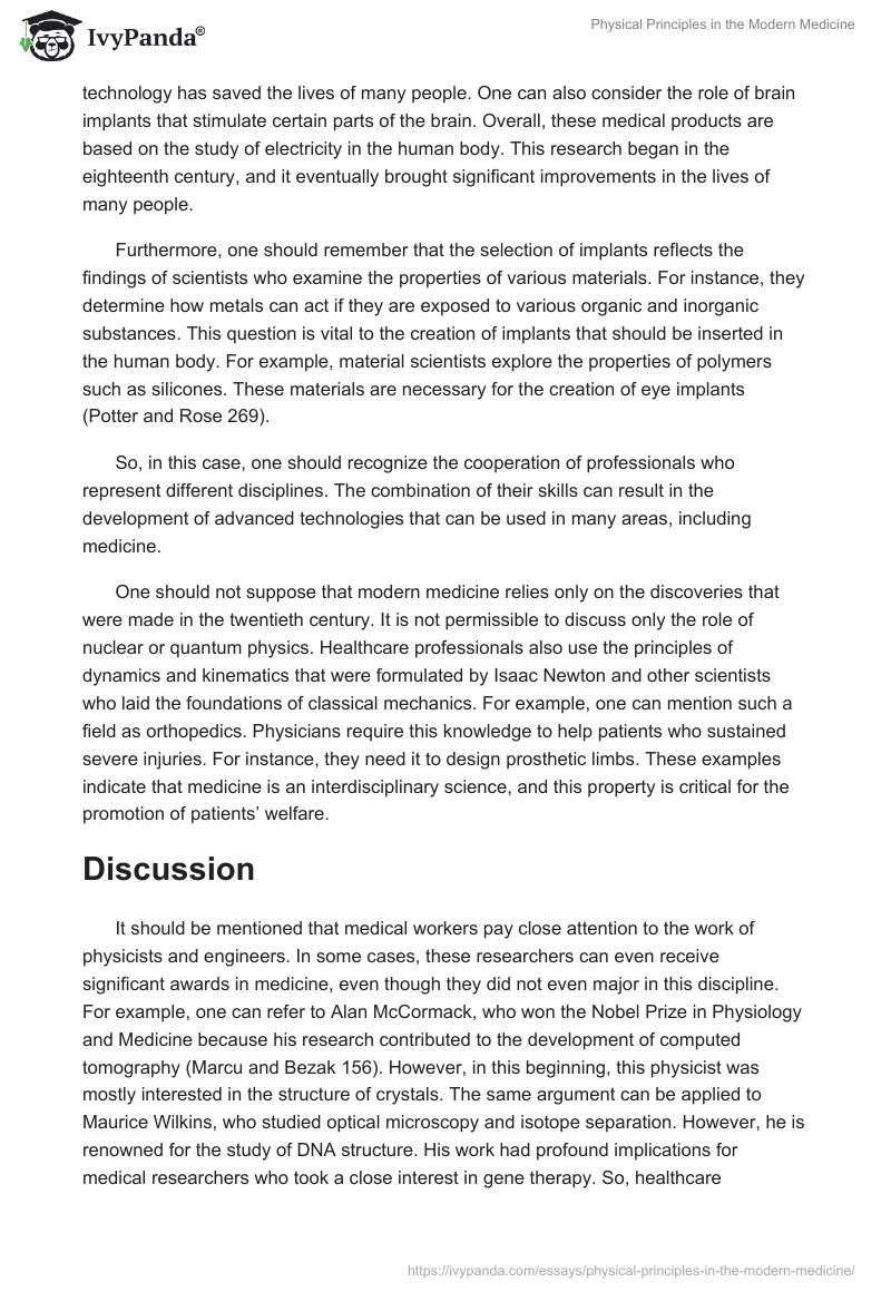Physical Principles in the Modern Medicine. Page 5