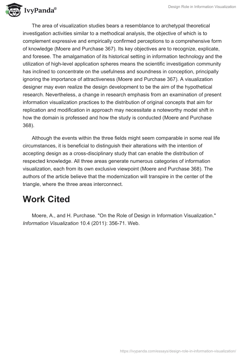 Design Role in Information Visualization. Page 3