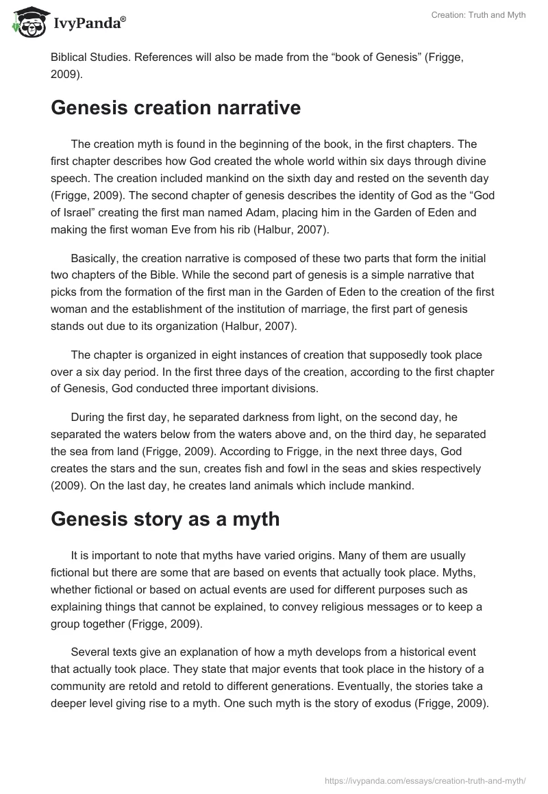 Creation: Truth and Myth. Page 2