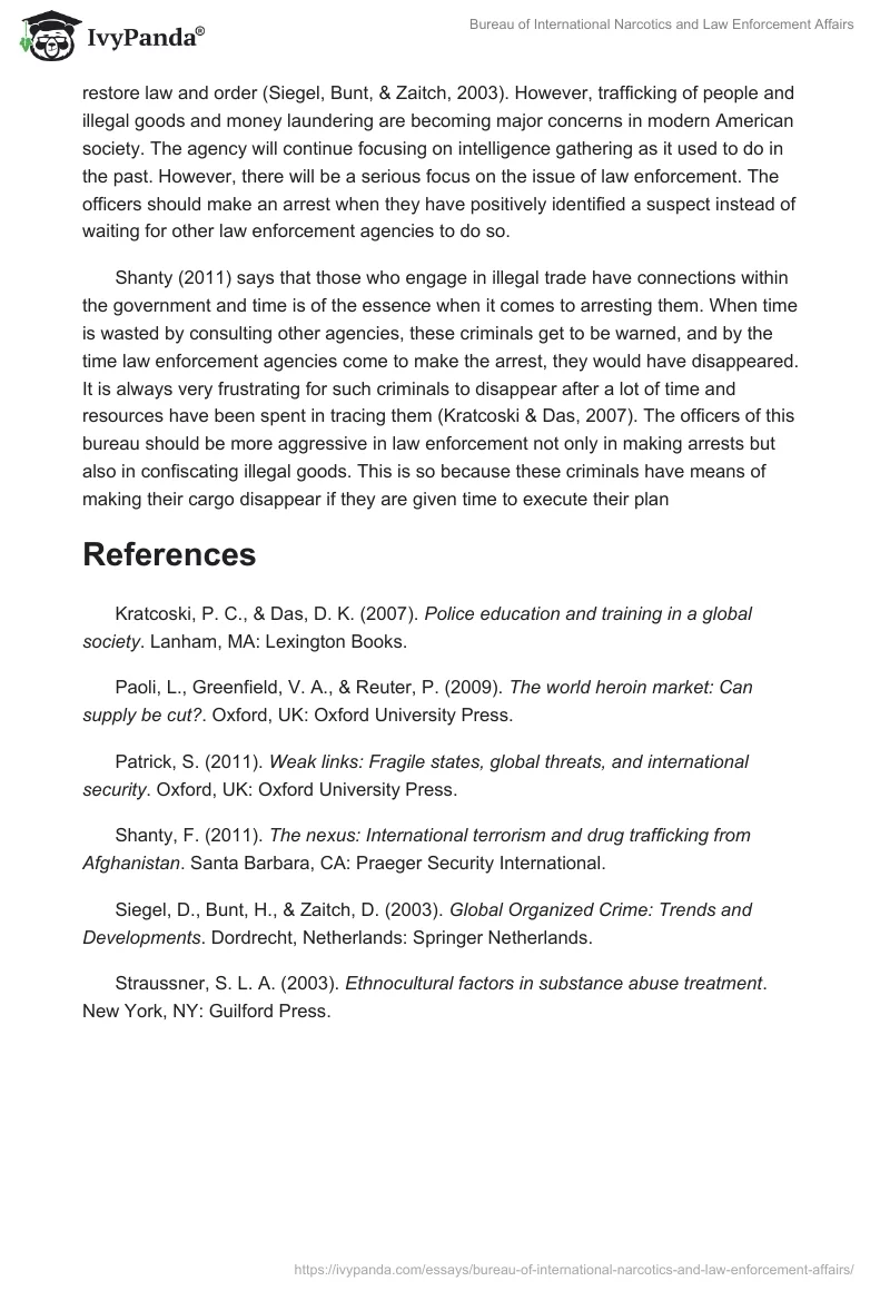 Bureau of International Narcotics and Law Enforcement Affairs. Page 2