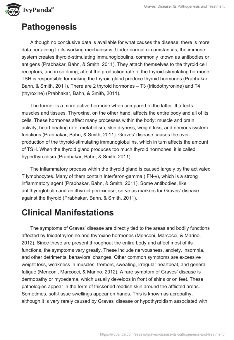 Graves’ Disease, Its Pathogenesis and Treatment. Page 3