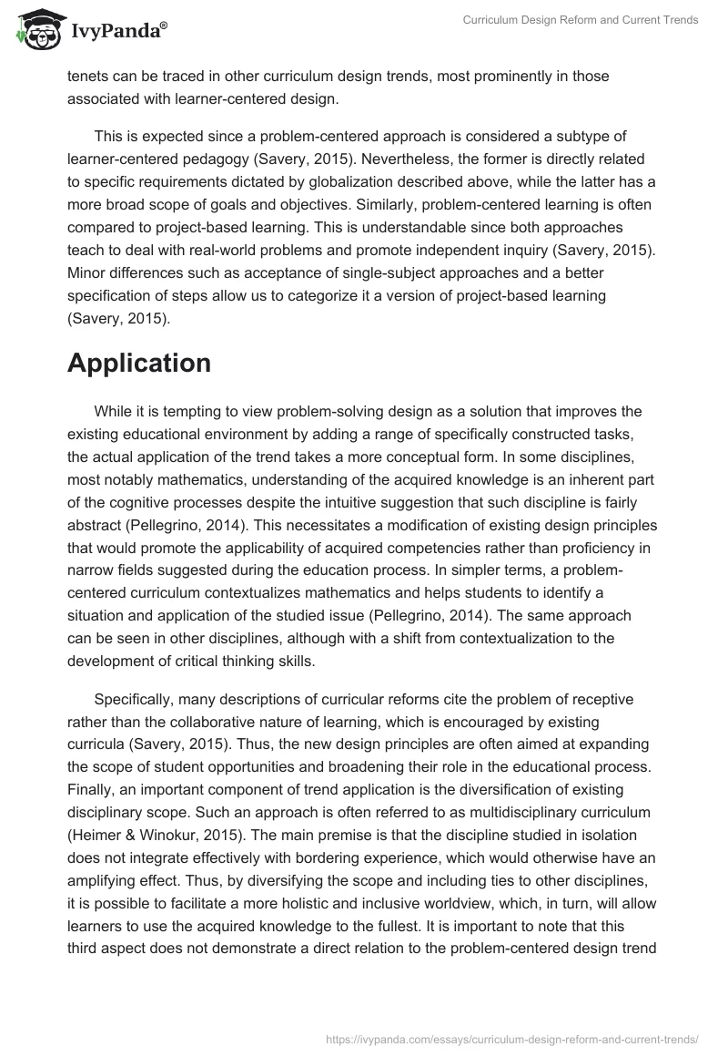 Curriculum Design Reform and Current Trends. Page 2