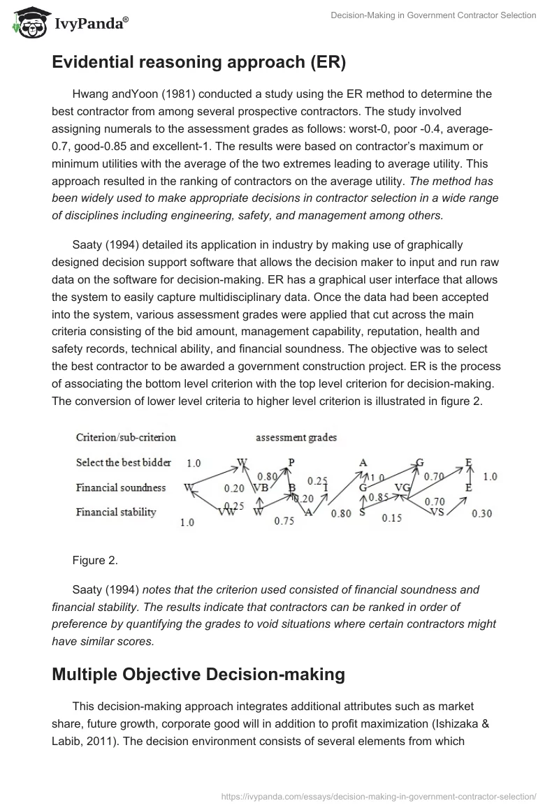 Decision-Making in Government Contractor Selection. Page 5