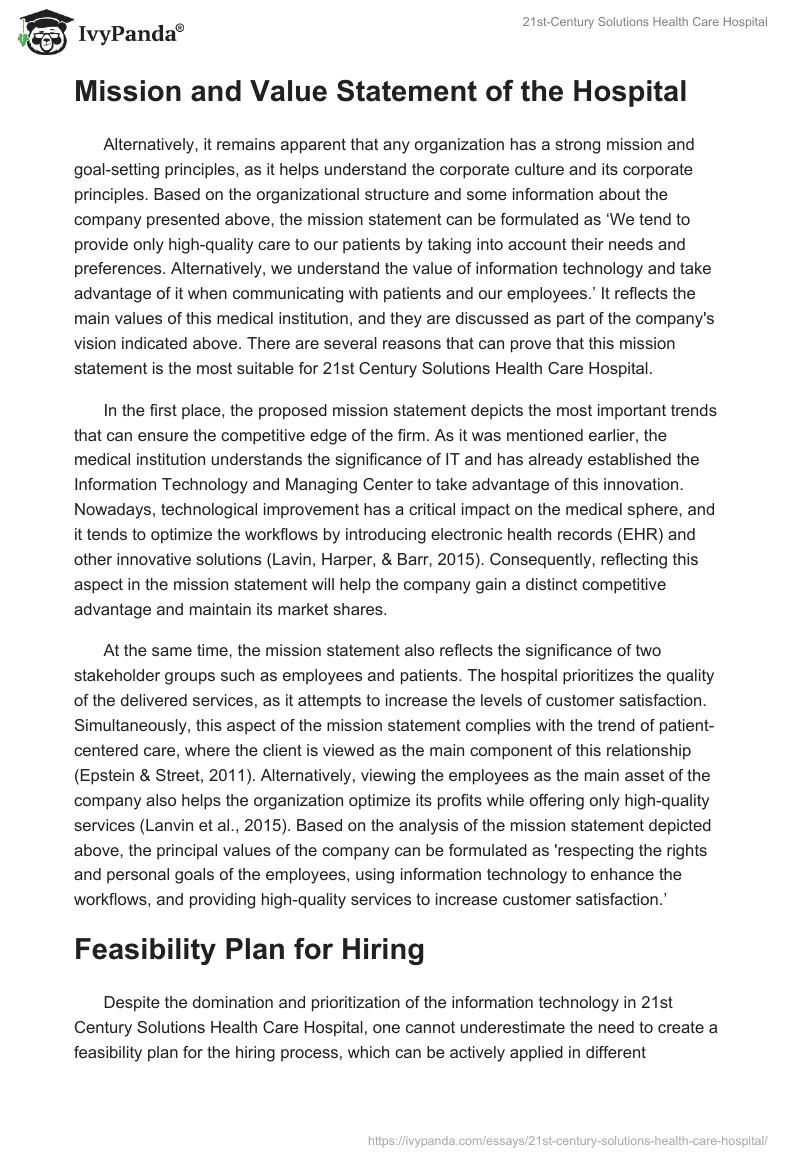 21st-Century Solutions Health Care Hospital. Page 4