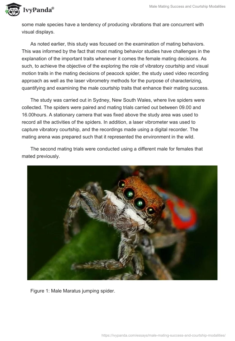 Male Mating Success and Courtship Modalities. Page 4