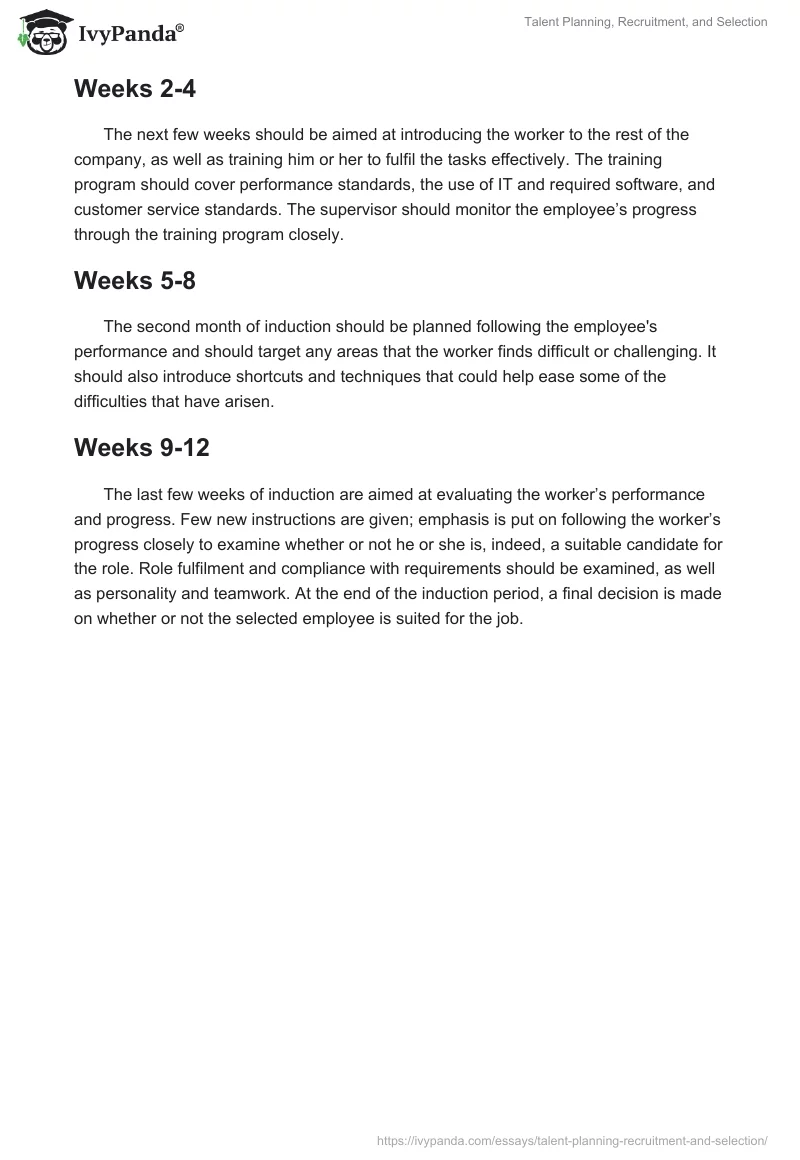 Talent Planning, Recruitment, and Selection. Page 5