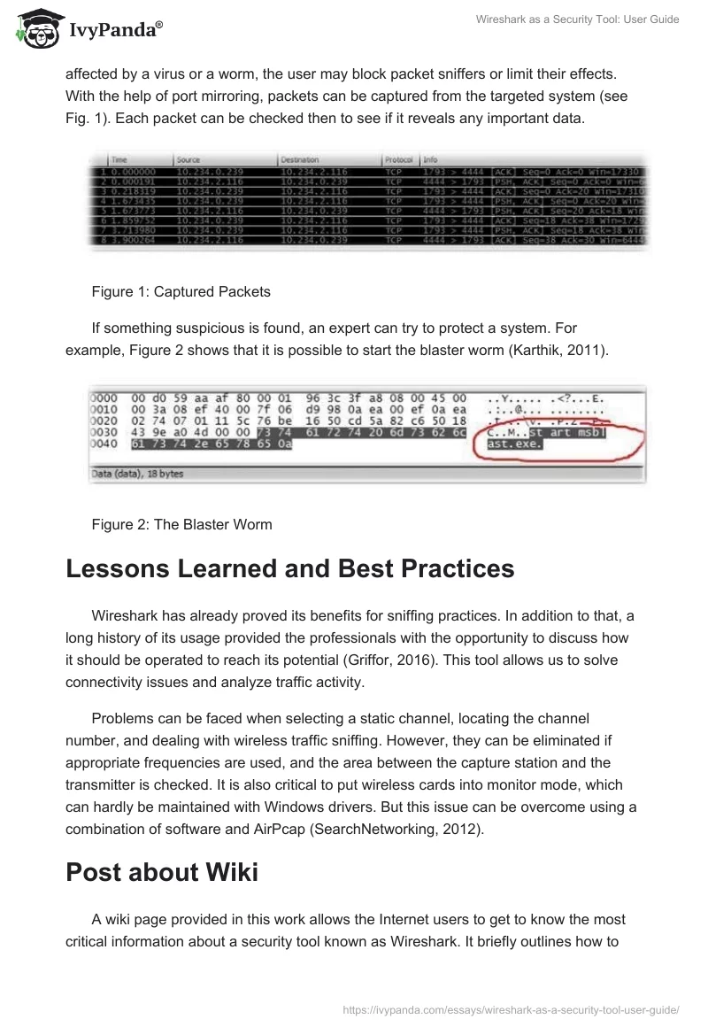 Wireshark as a Security Tool: User Guide. Page 2