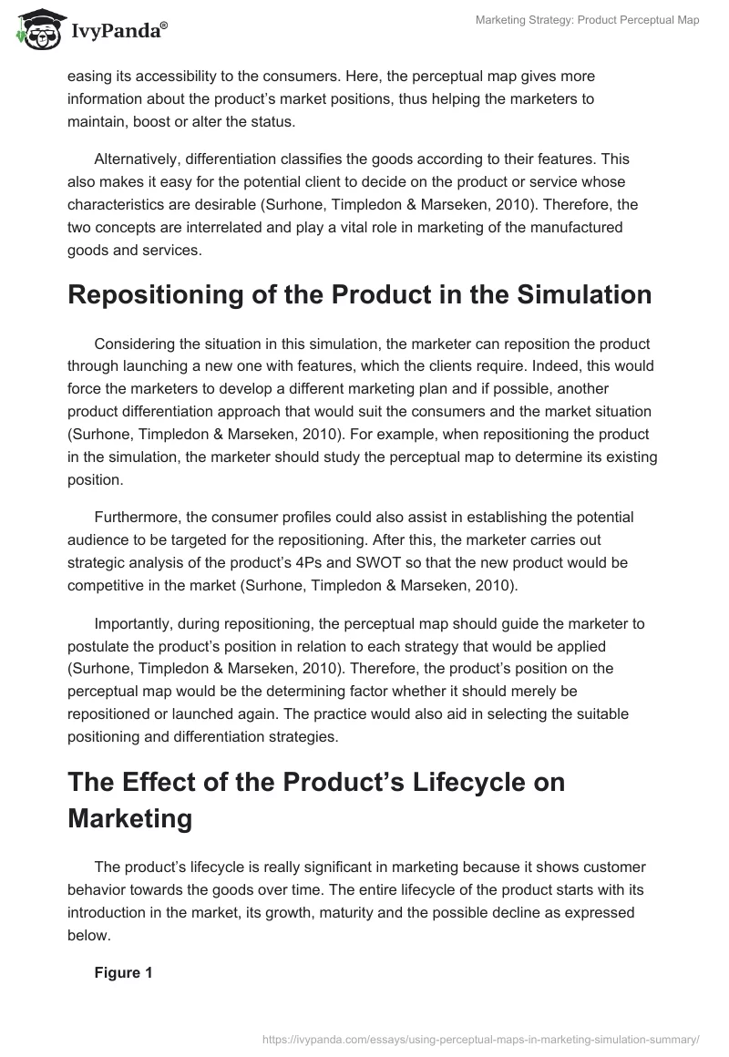 Marketing Strategy: Product Perceptual Map. Page 3