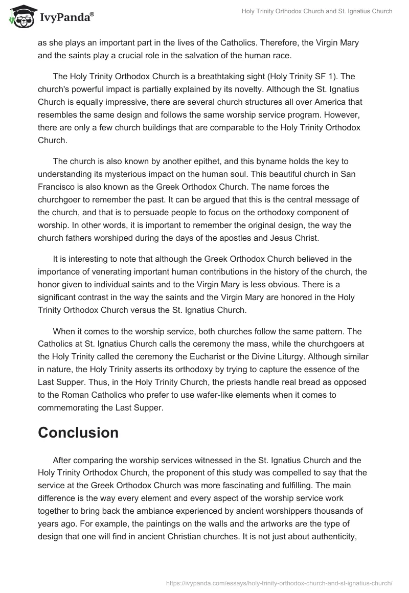 Holy Trinity Orthodox Church and St. Ignatius Church. Page 2