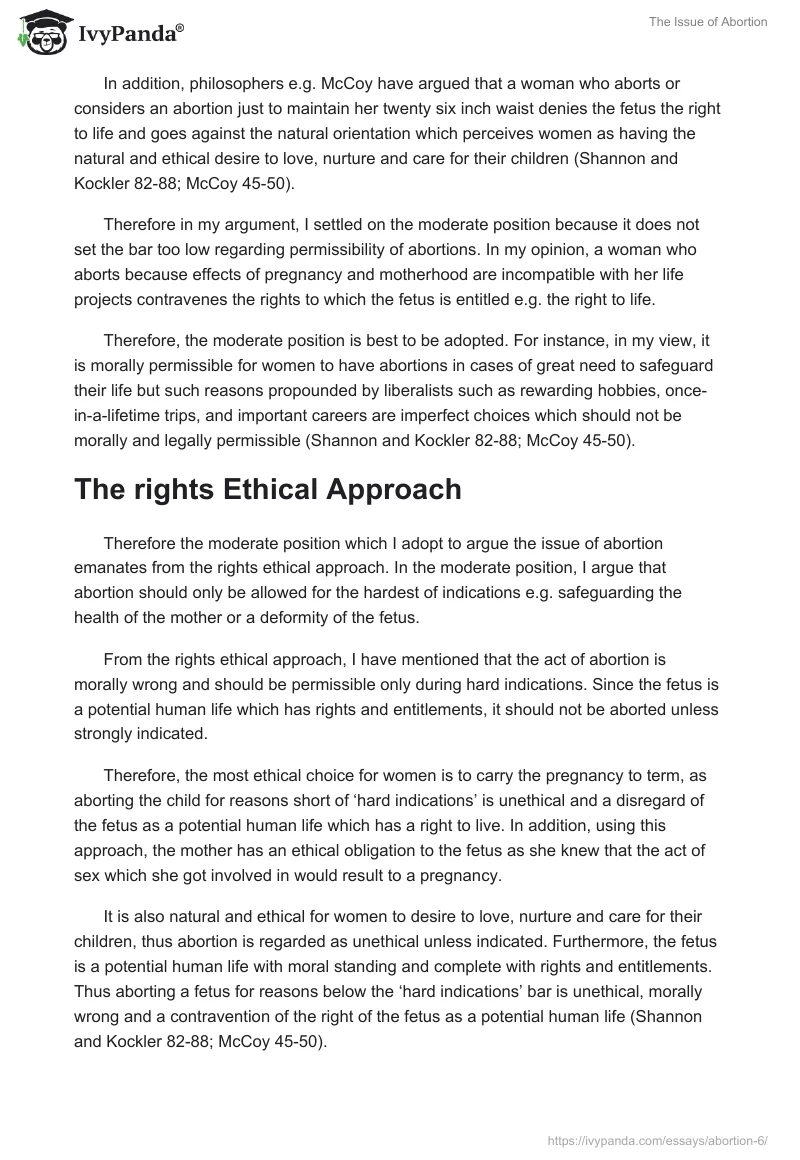 The Issue of Abortion. Page 3
